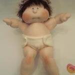 Soft Sculpture Handmade Cloth Baby Doll, Dinky..